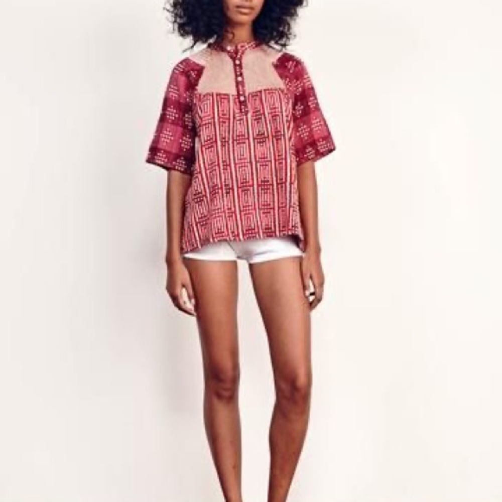 EUC Ace & Jig Bronte top in Damask